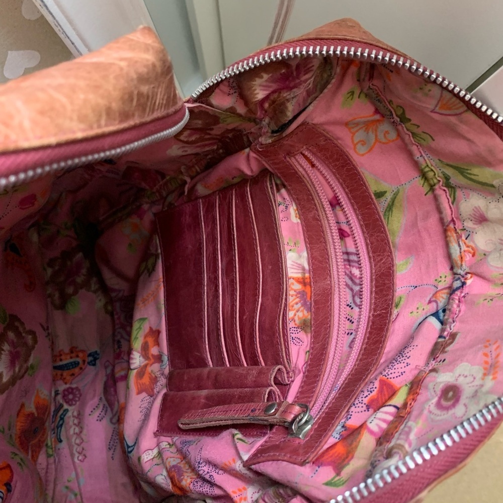 Latico Pinkish/Brown Leather Shoulder Bag - Picture 7 of 7